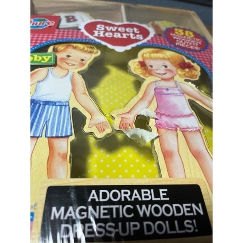 T. S.‎ Shure Sweet Hearts Wooden Magnetic Dress-up Dolls Ages 3 and Up